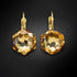 Серьги "Fantāzija (Light Colorado Topaz)" с кристаллами Swarovski™